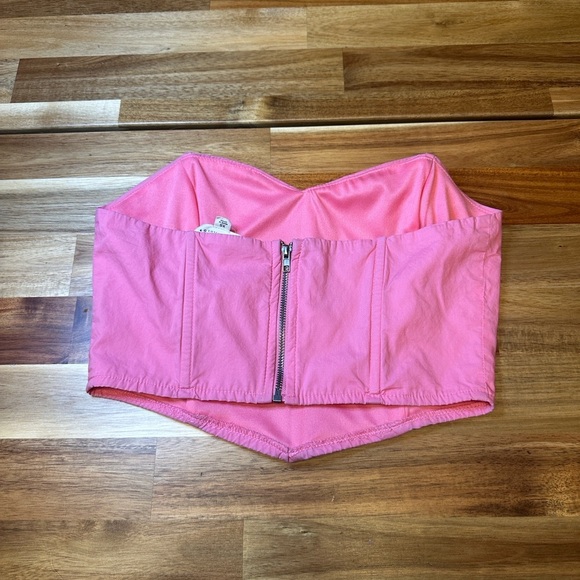 Pac Sun La Hearts Corset Top Pink Womens xsmall zip back closure - Picture 2 of 4